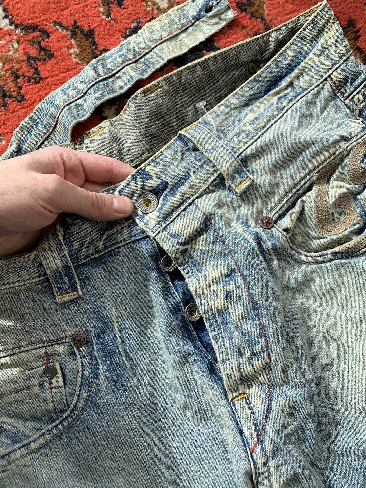 G-Star × Vintage Vintage G Star Raw Jeans Big Logo Denim Pants Size US 34 / EU 50 - 11 Thumbnail