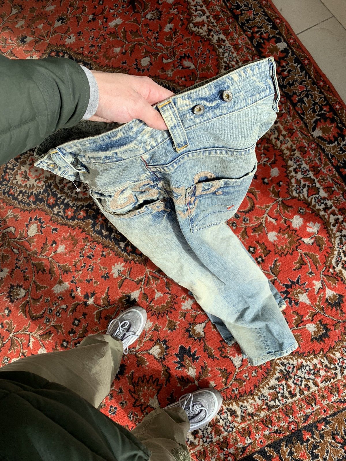 G-Star × Vintage Vintage G Star Raw Jeans Big Logo Denim Pants Size US 34 / EU 50 - 13 Thumbnail