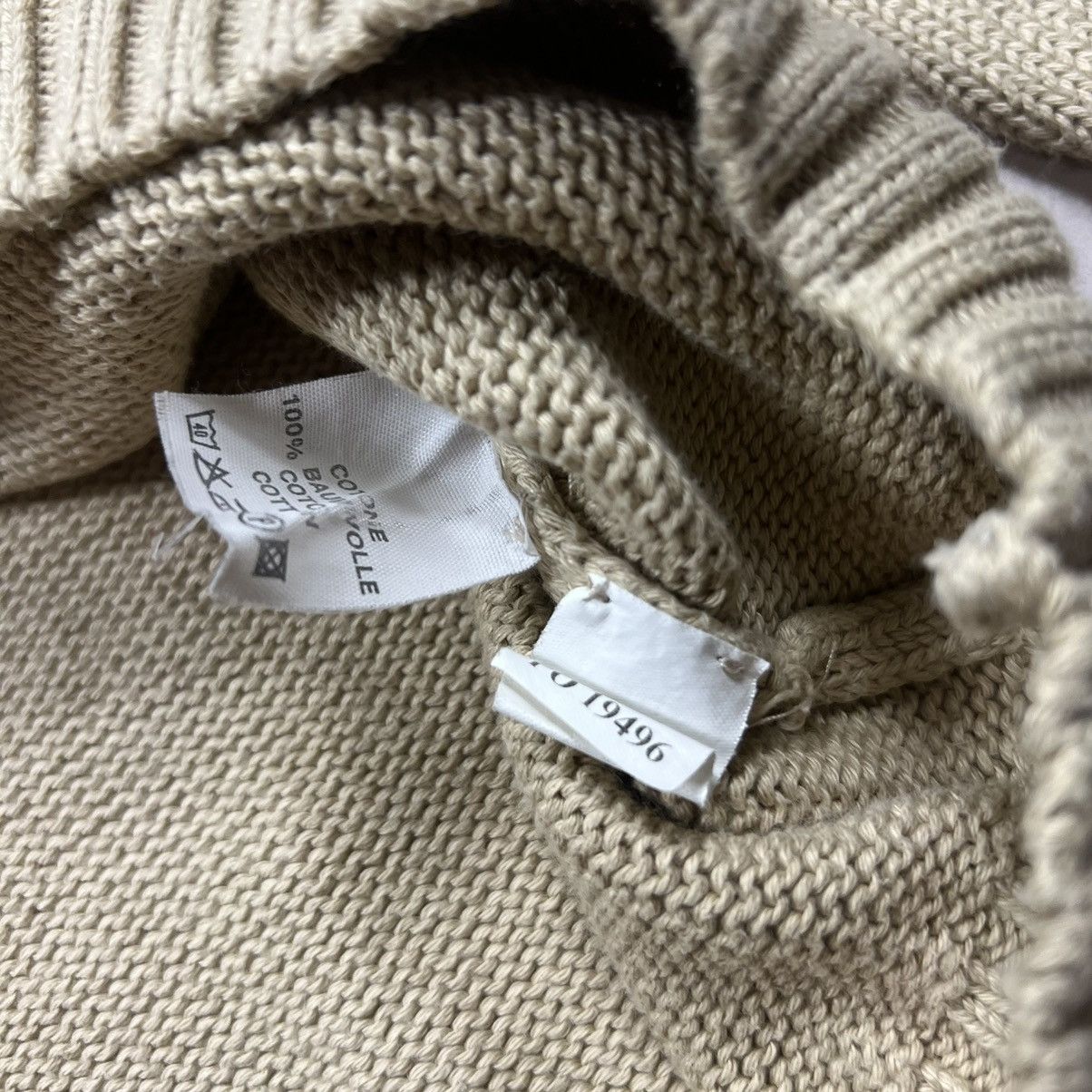 Yves Saint Laurent Vintage Yves Saint Laurent Knitwear Sweater Beige Size US M / EU 48-50 / 2 - 5 Thumbnail