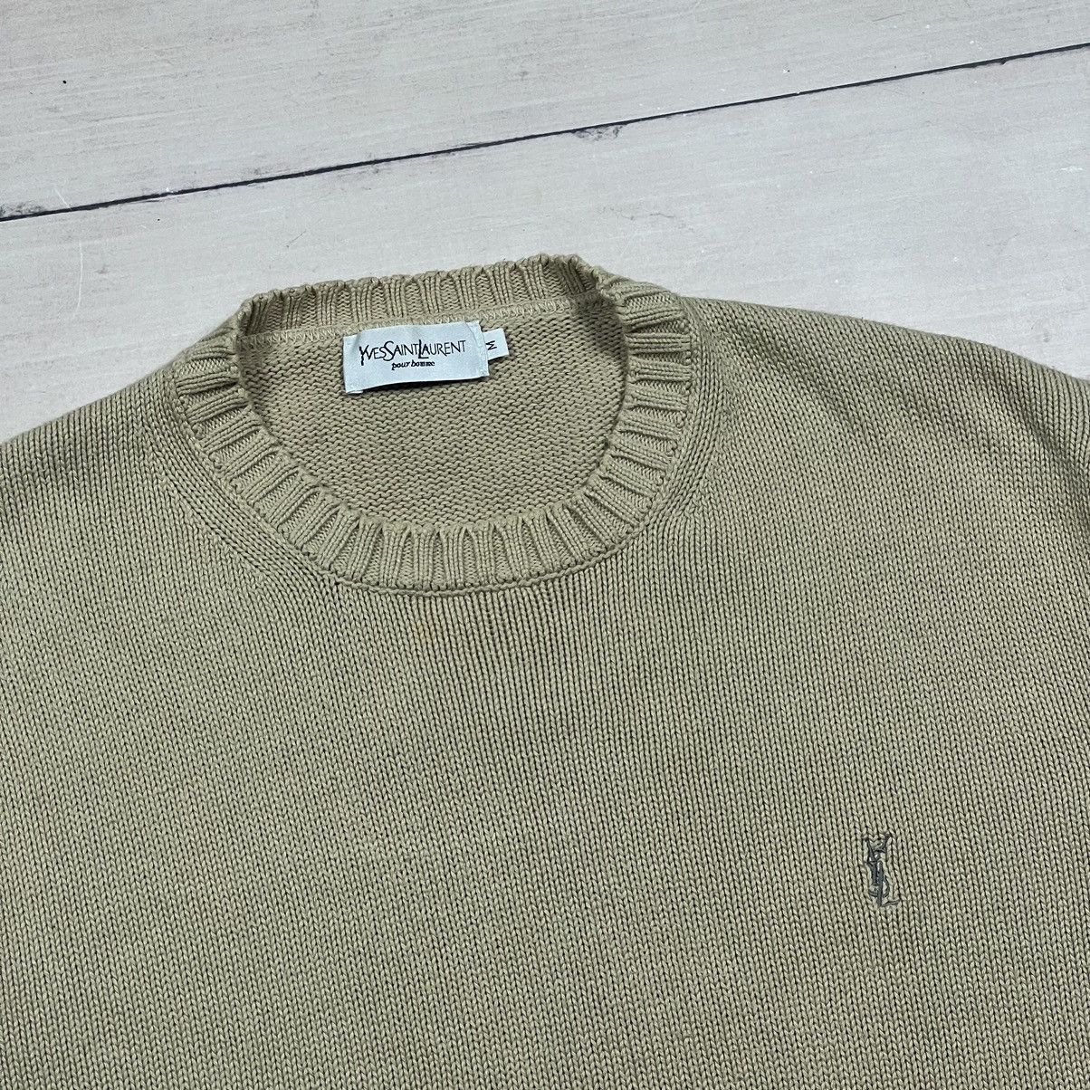 Yves Saint Laurent Vintage Yves Saint Laurent Knitwear Sweater Beige Size US M / EU 48-50 / 2 - 4 Thumbnail