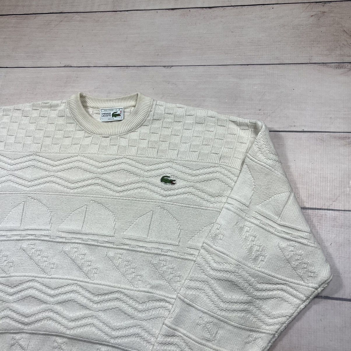 Lacoste × Vintage Vintage Lacoste Knitwear Sweater Knit Cable Size US M / EU 48-50 / 2 - 3 Thumbnail