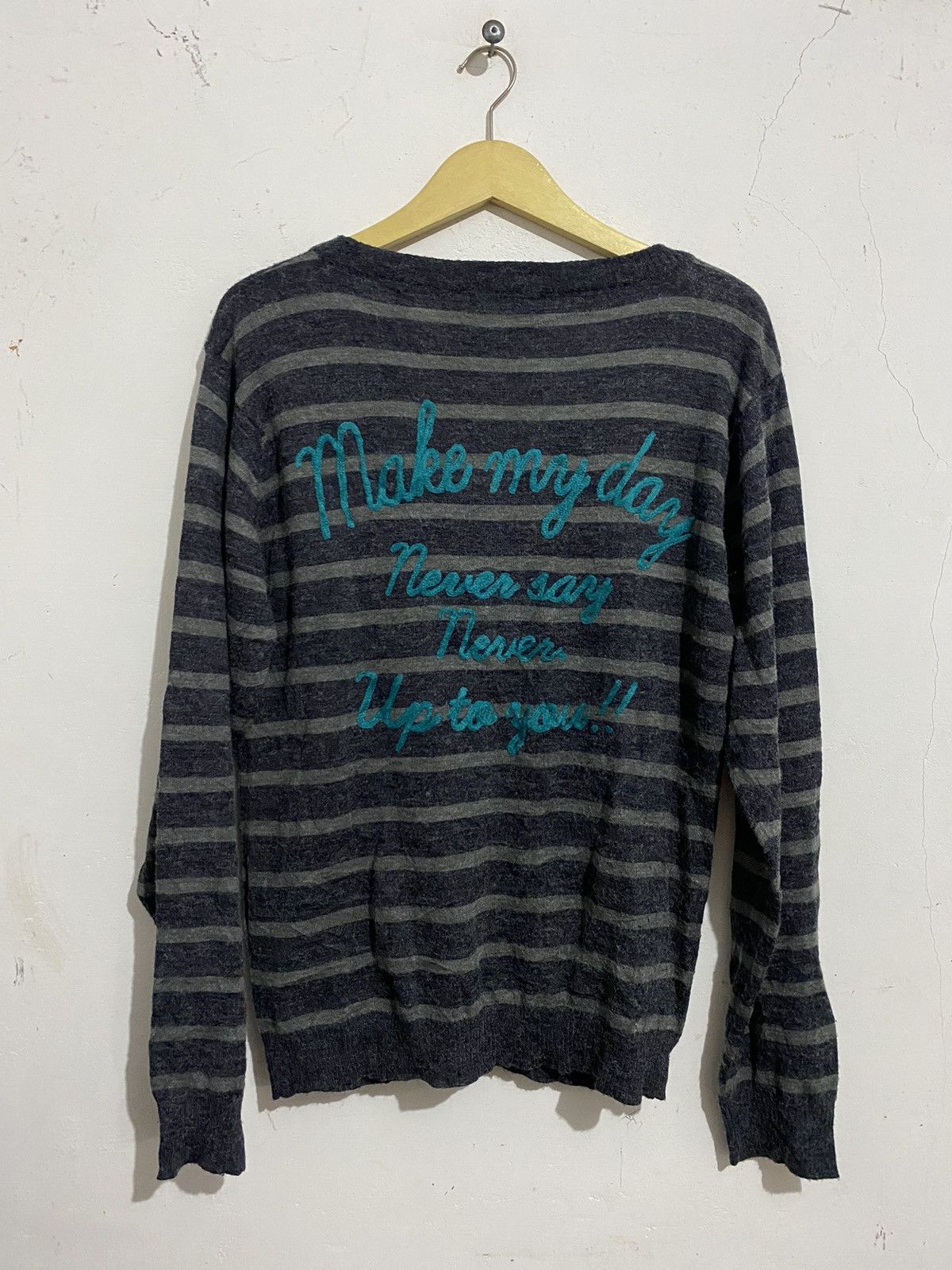 Hysteric Glamour × Japanese Brand × PPFM 💸BINDINGOFFER💸Dirtywolf Cardigan Stripes Like Numbernine Size US M / EU 48-50 / 2 - 2 Thumbnail