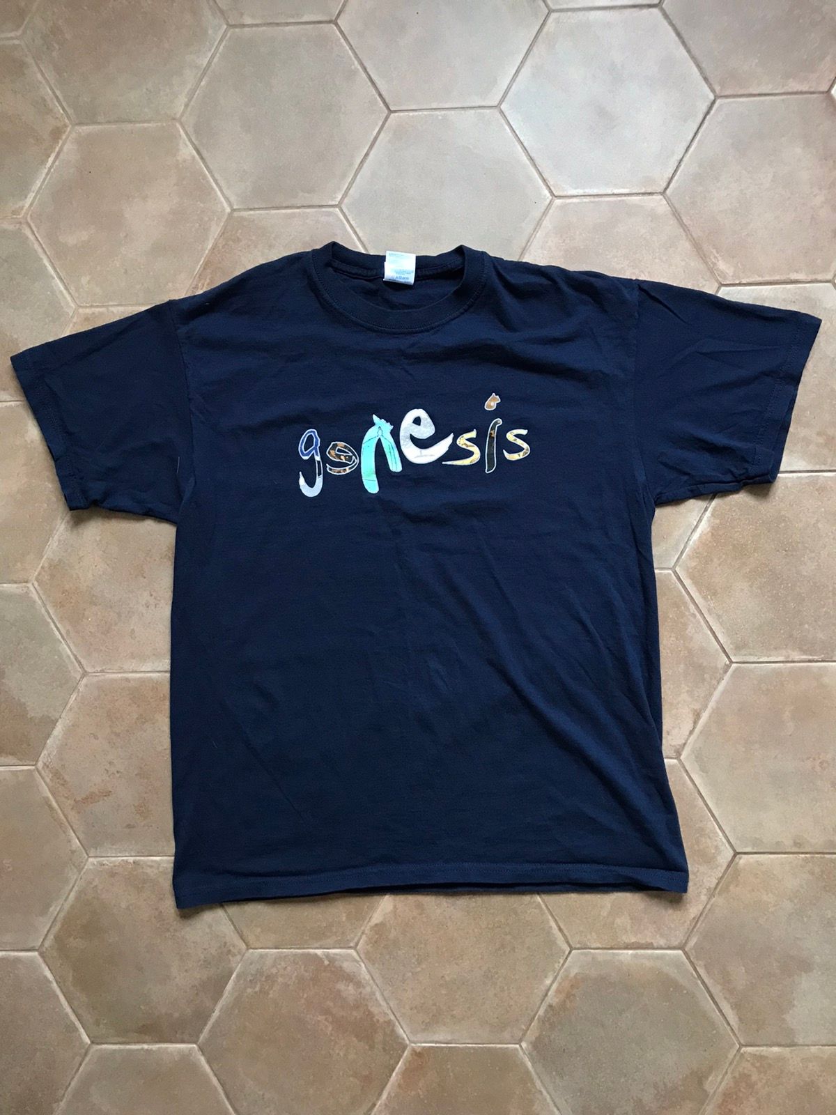 Pre-owned Band Tees X Vintage Genesis Phil Collins Vintage Tour Shirt In Blue