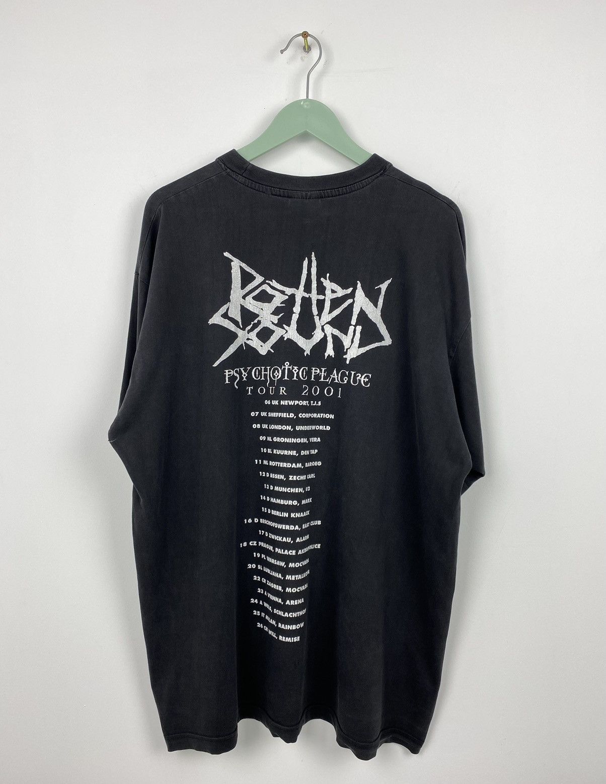 Band Tees Vintage Rotten Sound Still Psycho 2001 T Shirt Napalm Death Size US XL / EU 56 / 4 - 13 Thumbnail