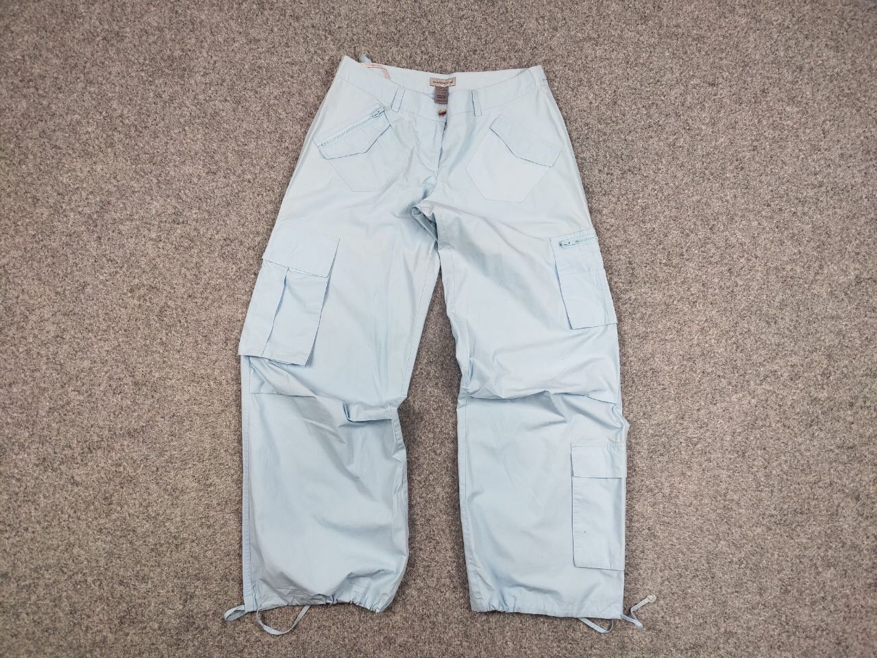 Japanese Brand Vintage 90's Bondage Japan Parachute Blue Cargo Pants Size 34" / US 12 / IT 48 - 13 Thumbnail
