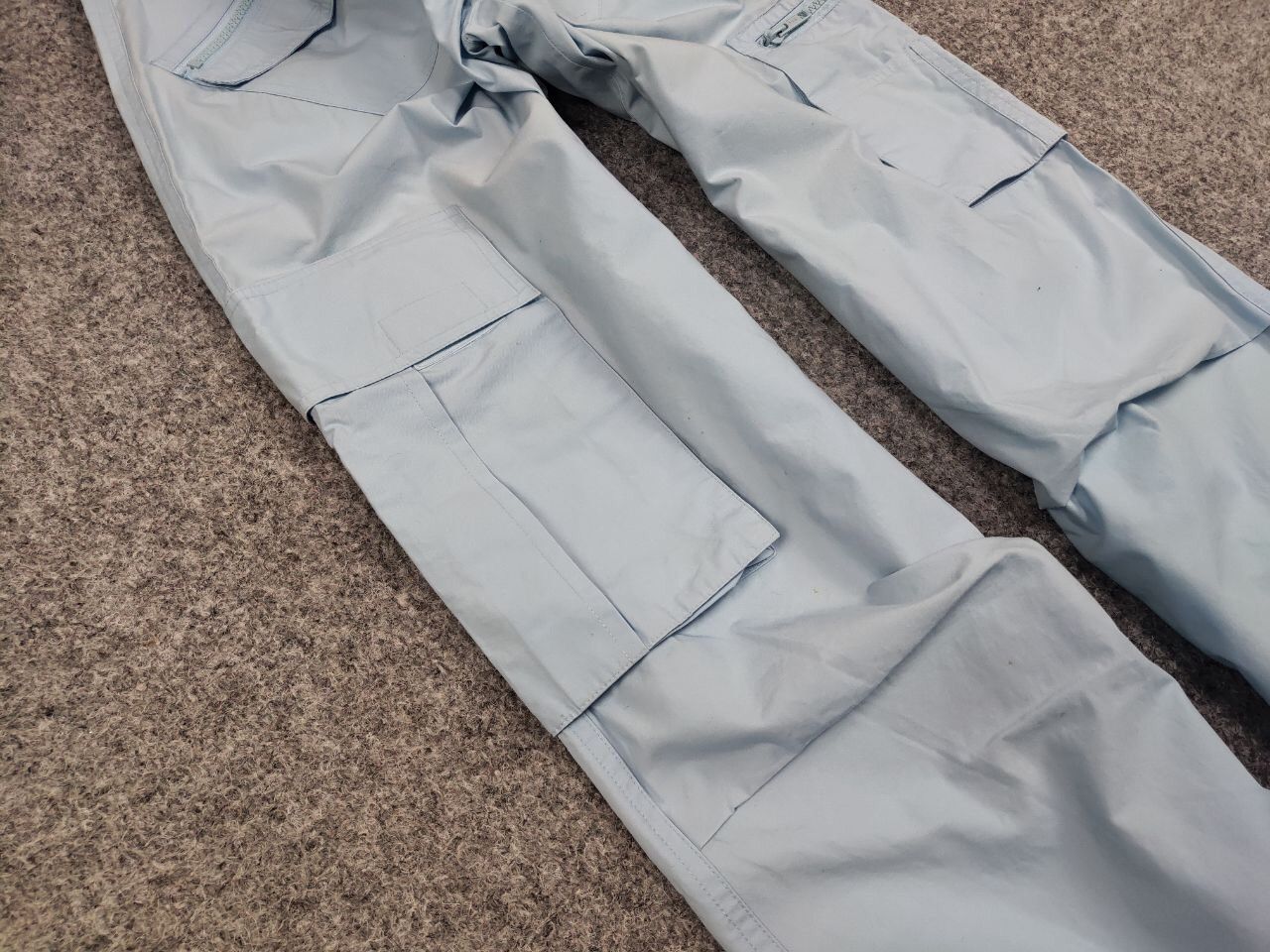 Japanese Brand Vintage 90's Bondage Japan Parachute Blue Cargo Pants Size 34" / US 12 / IT 48 - 8 Thumbnail