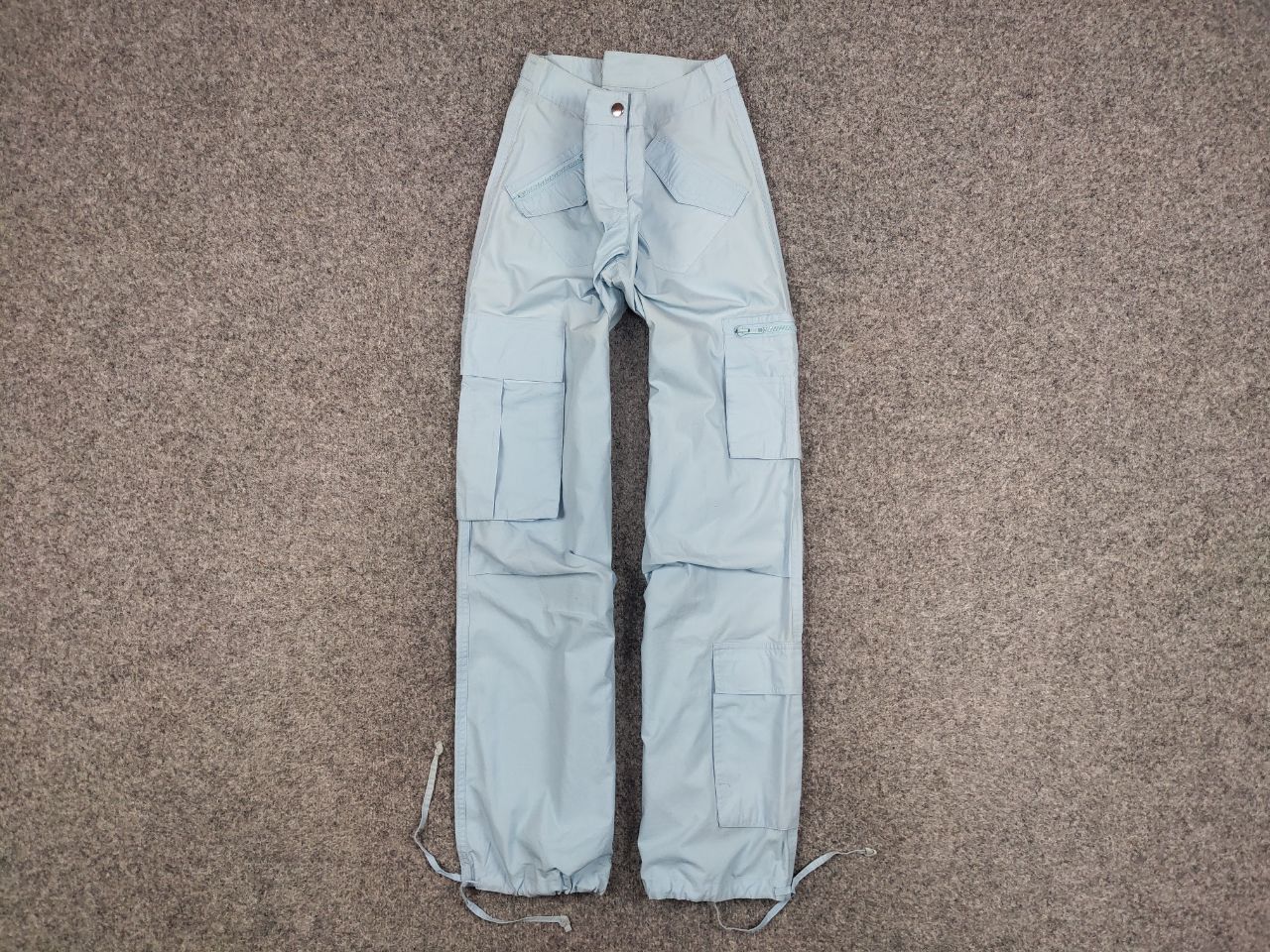 Japanese Brand Vintage 90's Bondage Japan Parachute Blue Cargo Pants Size 34" / US 12 / IT 48 - 1 Thumbnail