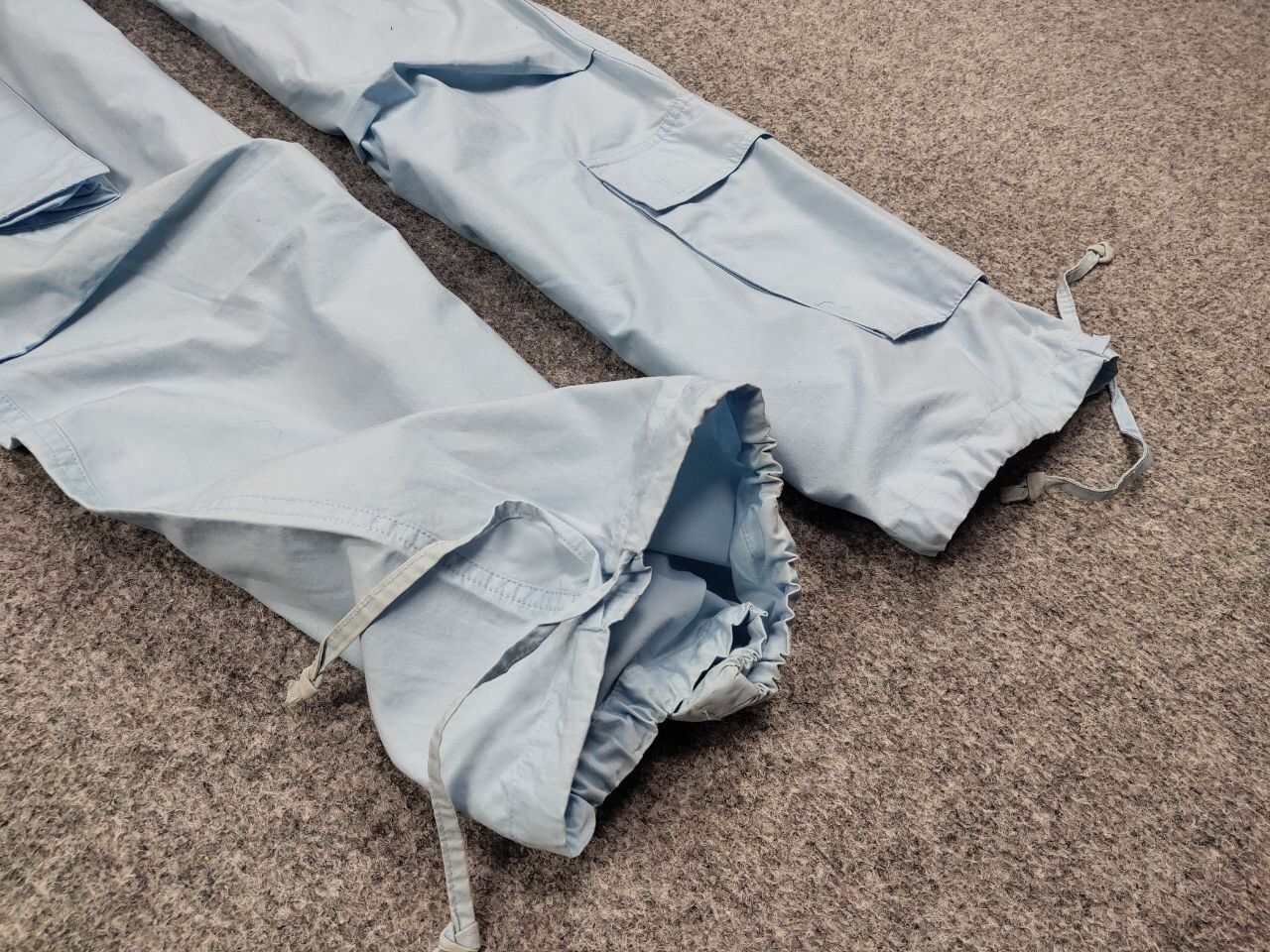 Japanese Brand Vintage 90's Bondage Japan Parachute Blue Cargo Pants Size 34" / US 12 / IT 48 - 10 Thumbnail