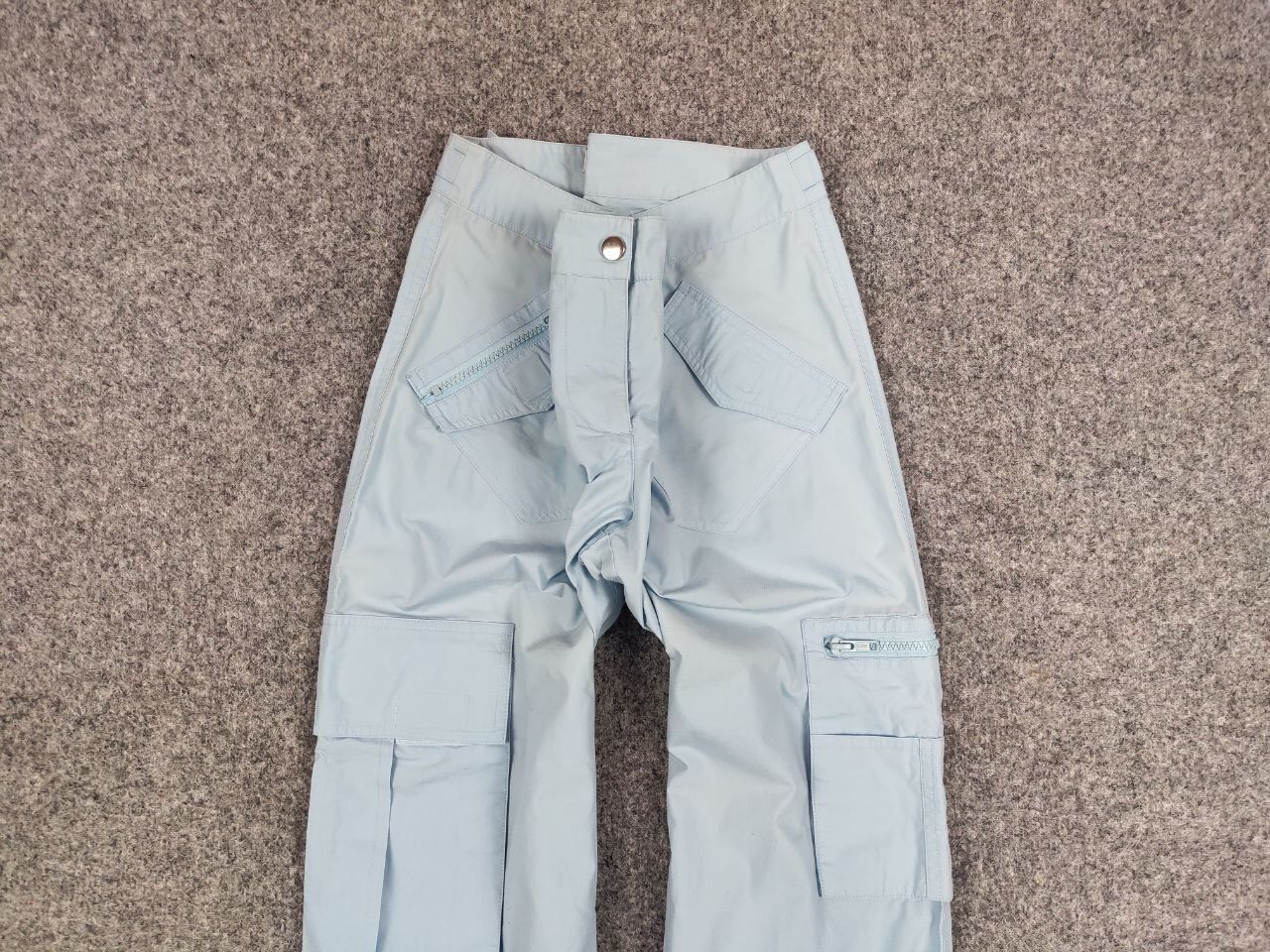 Japanese Brand Vintage 90's Bondage Japan Parachute Blue Cargo Pants Size 34" / US 12 / IT 48 - 6 Thumbnail