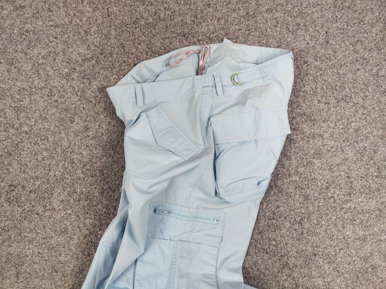 Japanese Brand Vintage 90's Bondage Japan Parachute Blue Cargo Pants Size 34" / US 12 / IT 48 - 17 Thumbnail