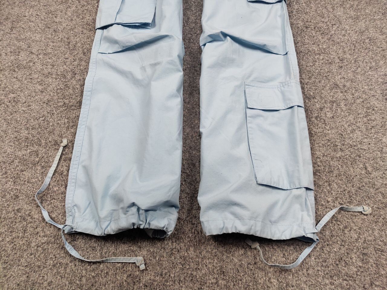 Japanese Brand Vintage 90's Bondage Japan Parachute Blue Cargo Pants Size 34" / US 12 / IT 48 - 7 Thumbnail