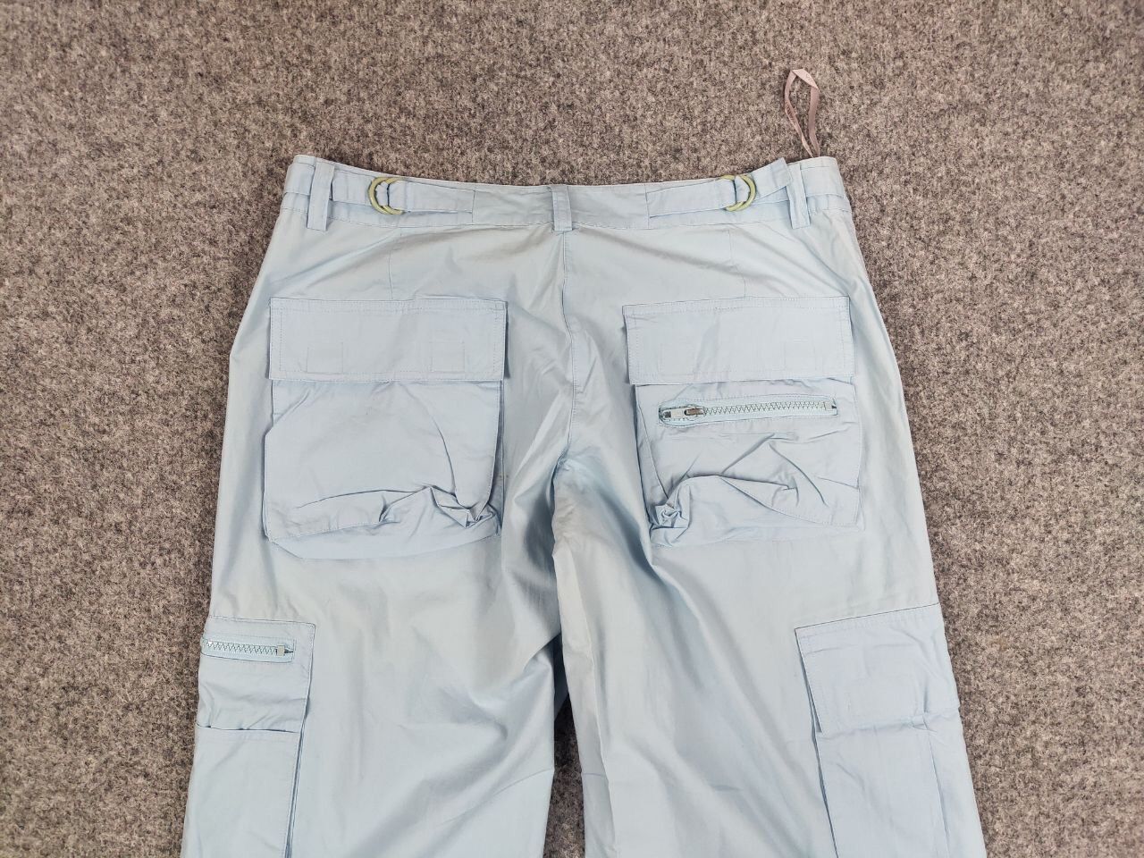 Japanese Brand Vintage 90's Bondage Japan Parachute Blue Cargo Pants Size 34" / US 12 / IT 48 - 15 Thumbnail
