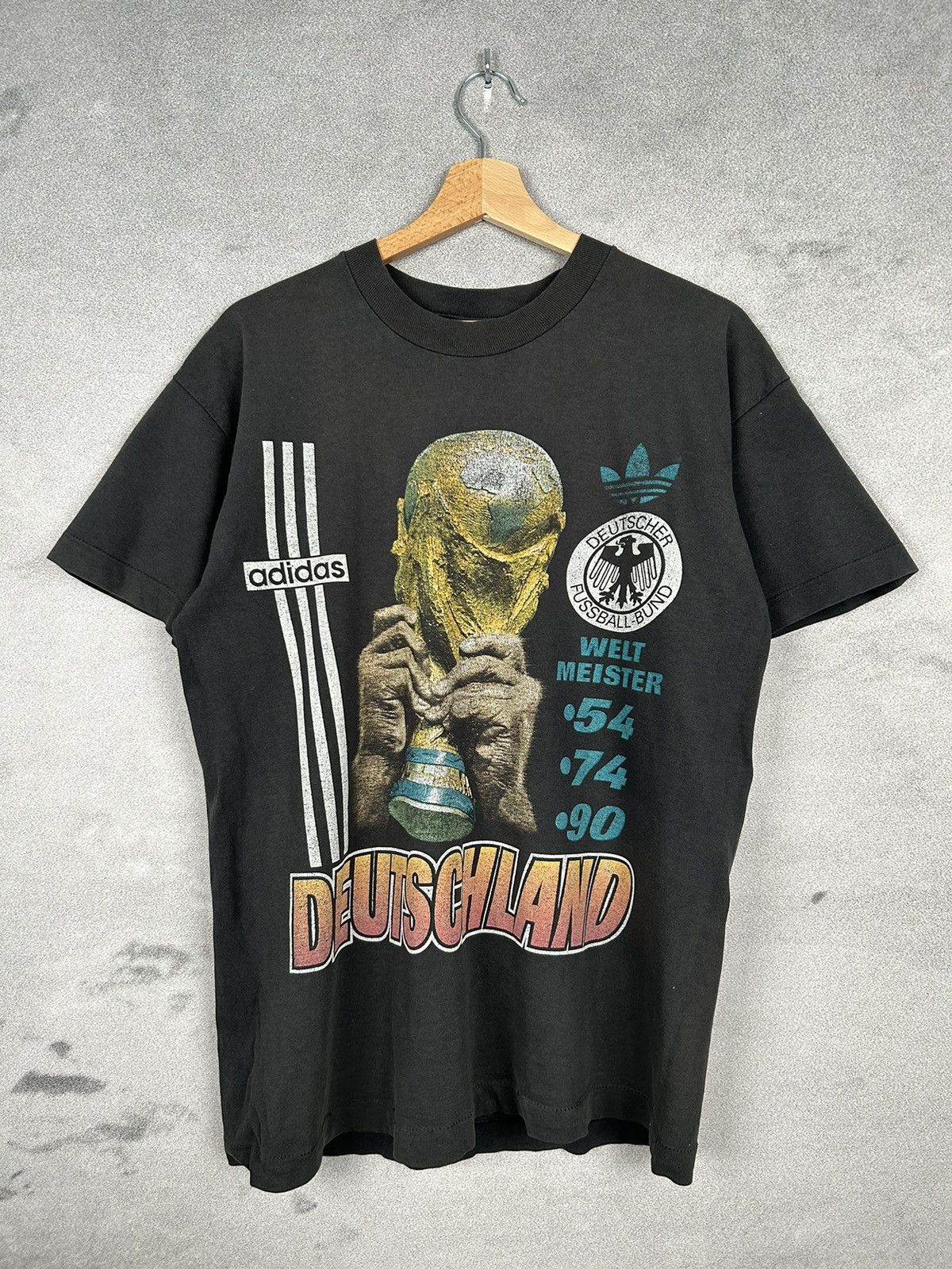 Vintage Adidas Single Stitch Germany Football World Cup