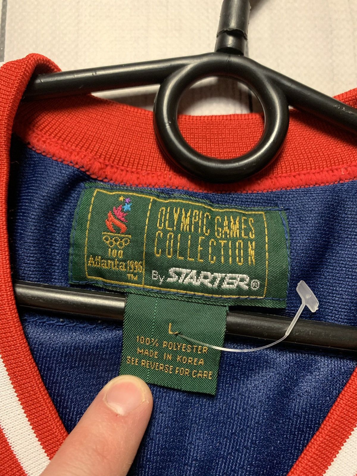USA Olympics × Vintage Vintage Atlanta 1996 Olympic Games jersey Starter size L Size US L / EU 52-54 / 3 - 5 Thumbnail