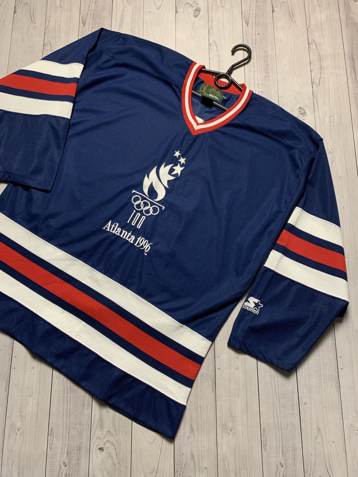 USA Olympics × Vintage Vintage Atlanta 1996 Olympic Games jersey Starter size L Size US L / EU 52-54 / 3 - 2 Thumbnail