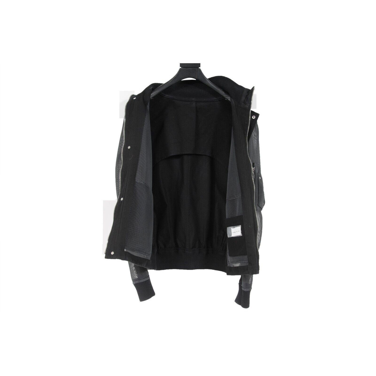 Dior Black Grey Perorated Saddle Bomber Jacket Size US M / EU 48-50 / 2 - 12 Thumbnail