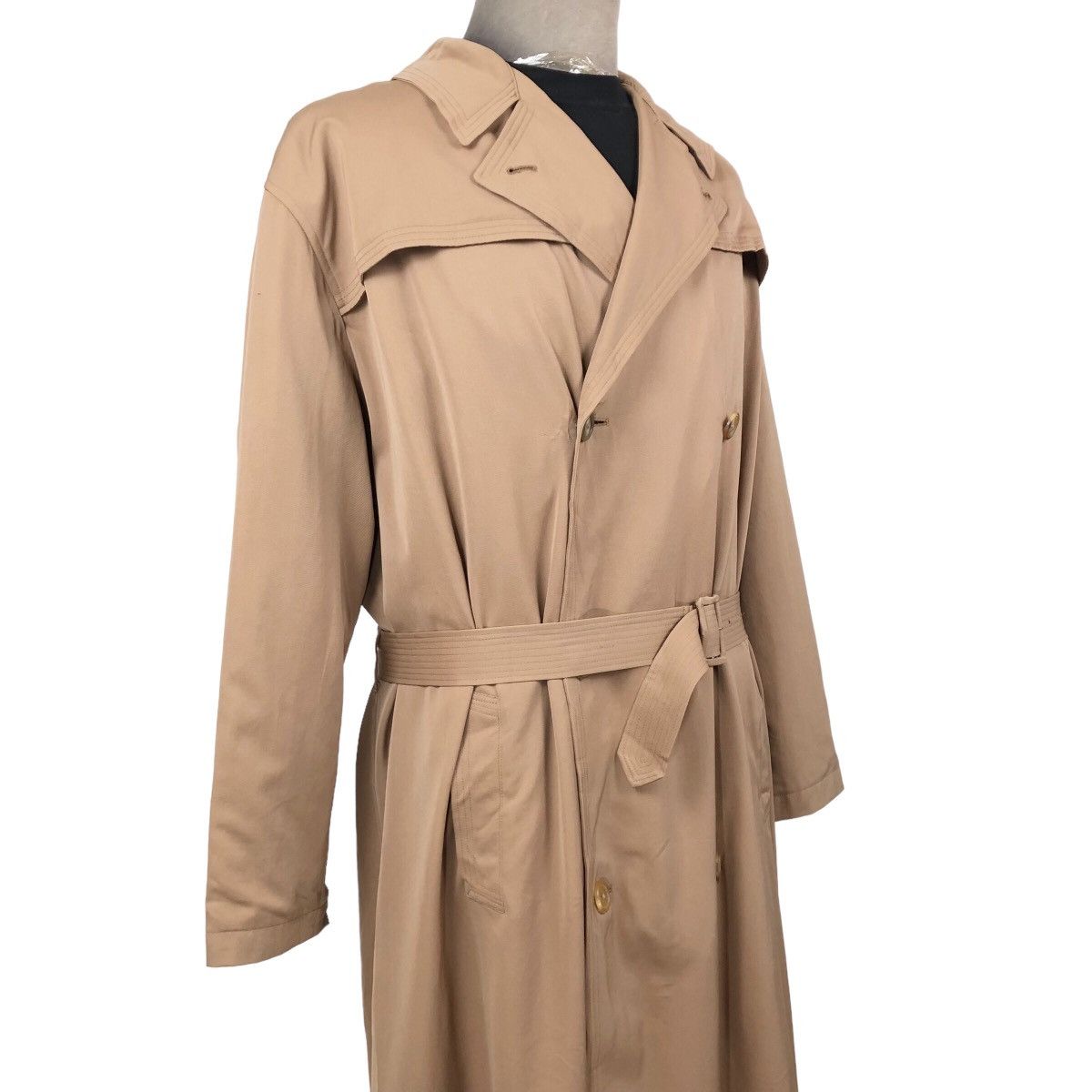 Yohji Yamamoto Vintage 80s LQ Y’s For Men Double Breasted Wool Trench Coat Size US L / EU 52-54 / 3 - 8 Thumbnail