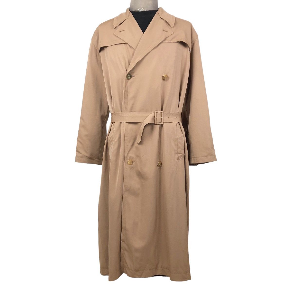 Yohji Yamamoto Vintage 80s LQ Y’s For Men Double Breasted Wool Trench Coat Size US L / EU 52-54 / 3 - 2 Thumbnail