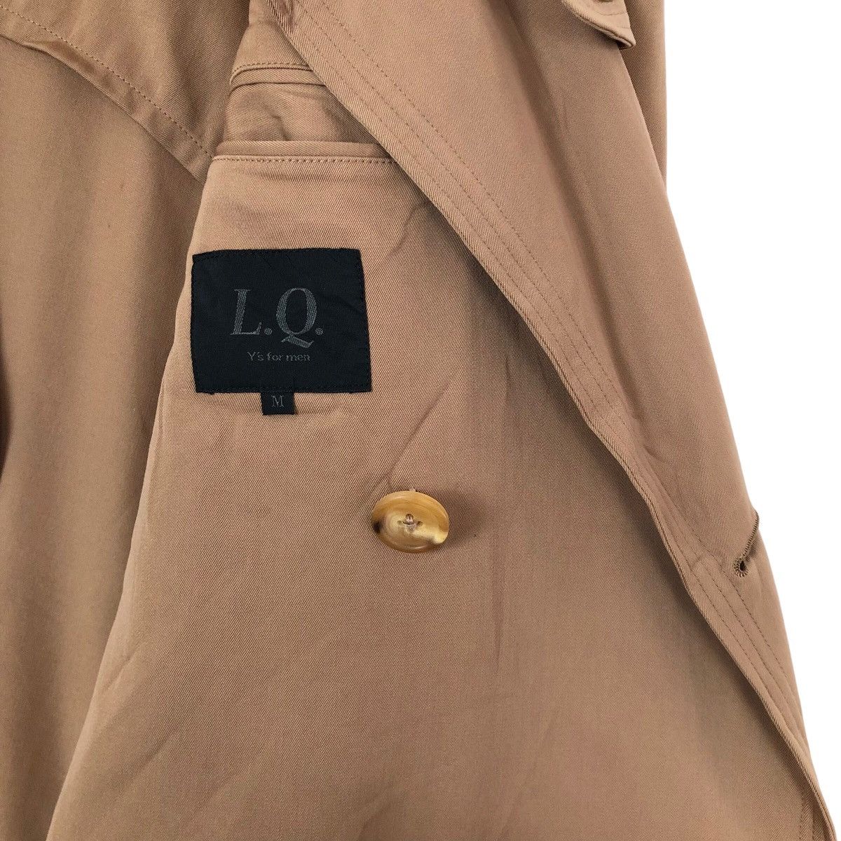 Yohji Yamamoto Vintage 80s LQ Y’s For Men Double Breasted Wool Trench Coat Size US L / EU 52-54 / 3 - 12 Thumbnail