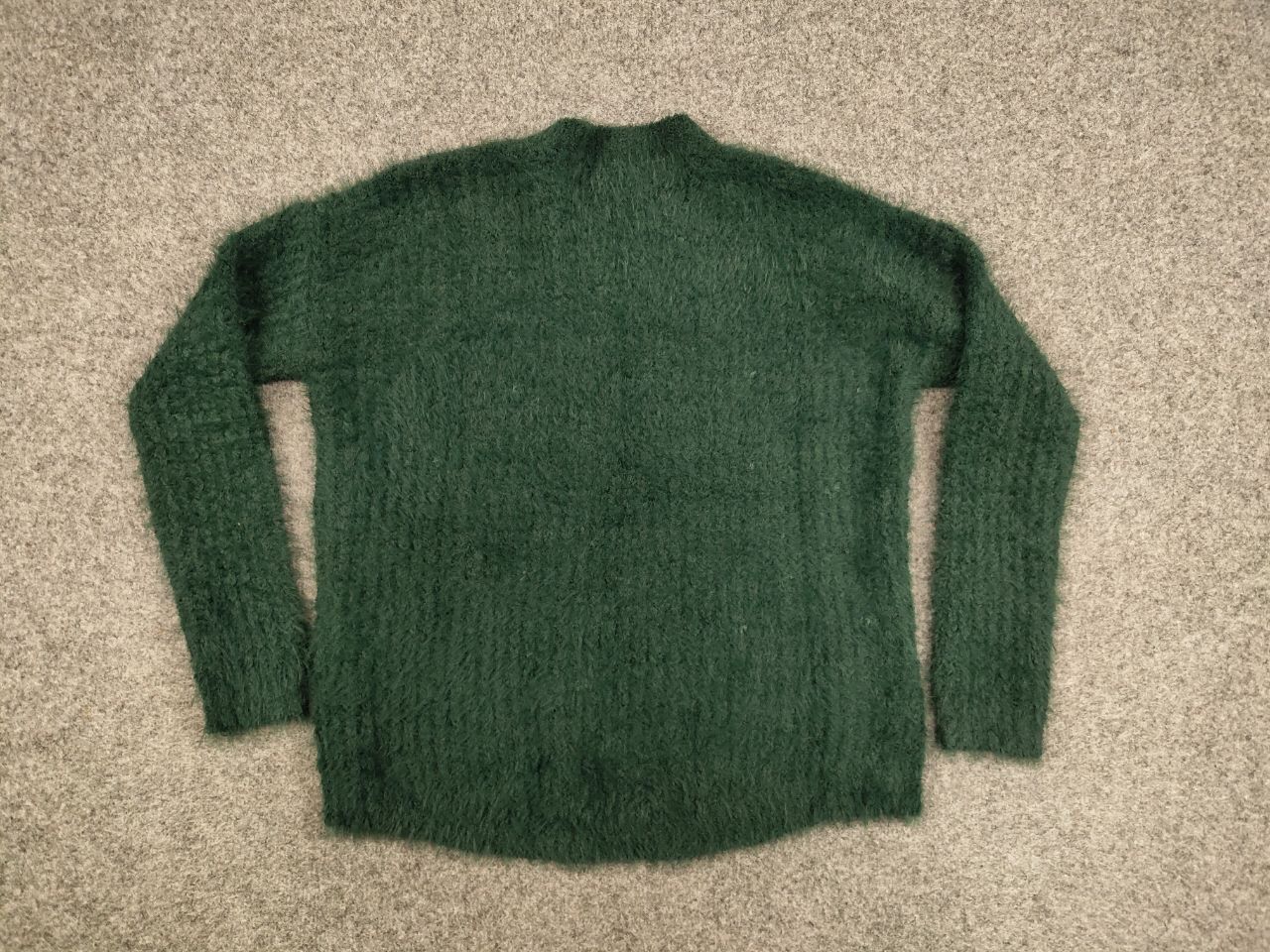 Japanese Brand Vintage 90's Japanese Green Mohair Style Fuzzy Sweater Hype Size US S / EU 44-46 / 1 - 16 Thumbnail