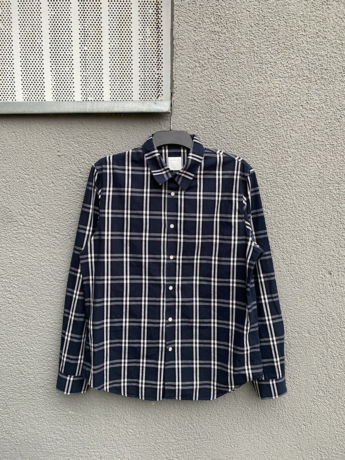 Sandro Sandro Nova Check Shirt Size US M / EU 48-50 / 2 - 1 Thumbnail