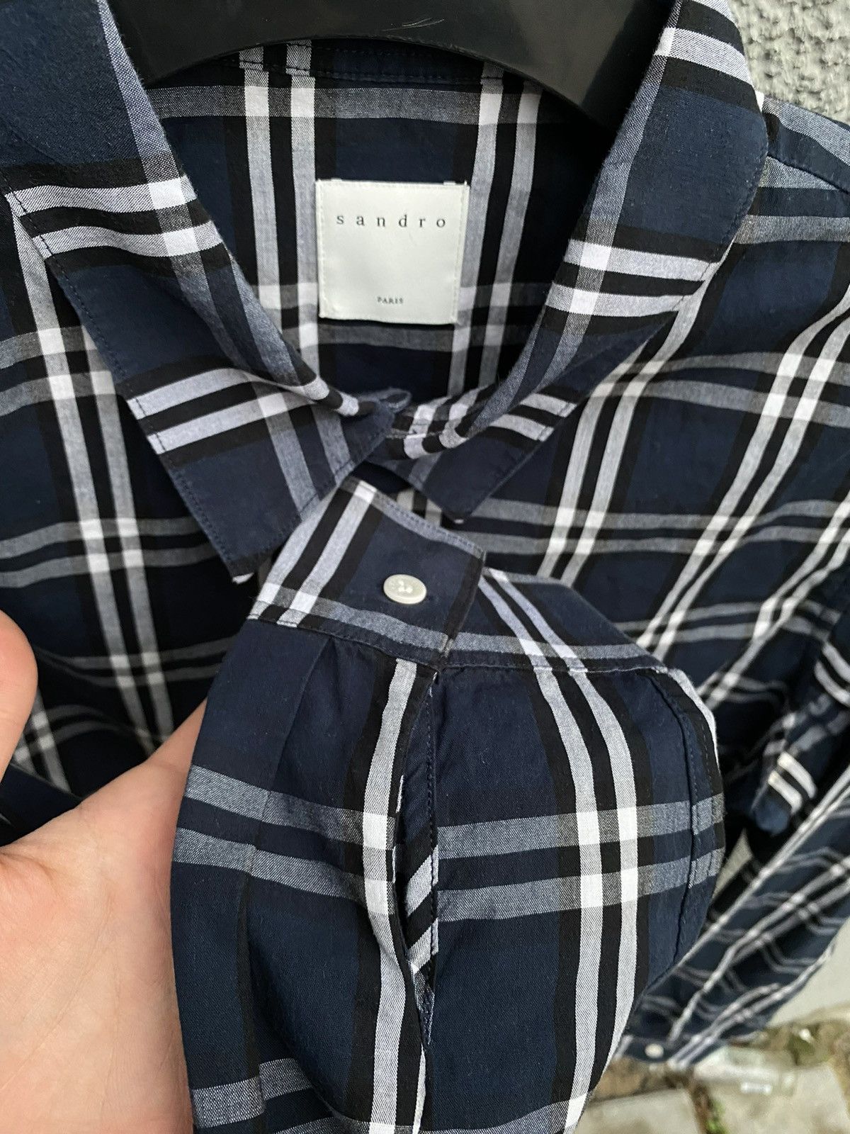 Sandro Sandro Nova Check Shirt Size US M / EU 48-50 / 2 - 4 Thumbnail