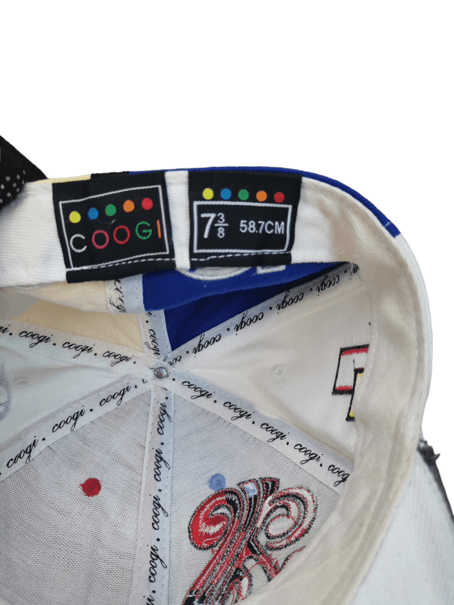 Coogi × Designer COOGI DESIGNER MULTICOLOR HAT CAP Size ONE SIZE - 6 Thumbnail