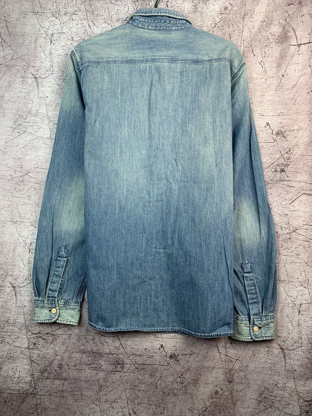 Denim & Supply Ralph Lauren Denim And Supply Ralph Lauren Distressed Denim Shirt Size US L / EU 52-54 / 3 - 2 Thumbnail