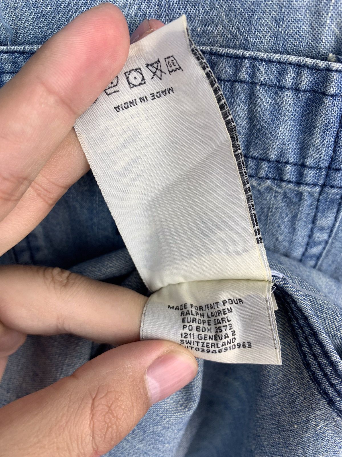 Denim & Supply Ralph Lauren Denim And Supply Ralph Lauren Distressed Denim Shirt Size US L / EU 52-54 / 3 - 8 Thumbnail