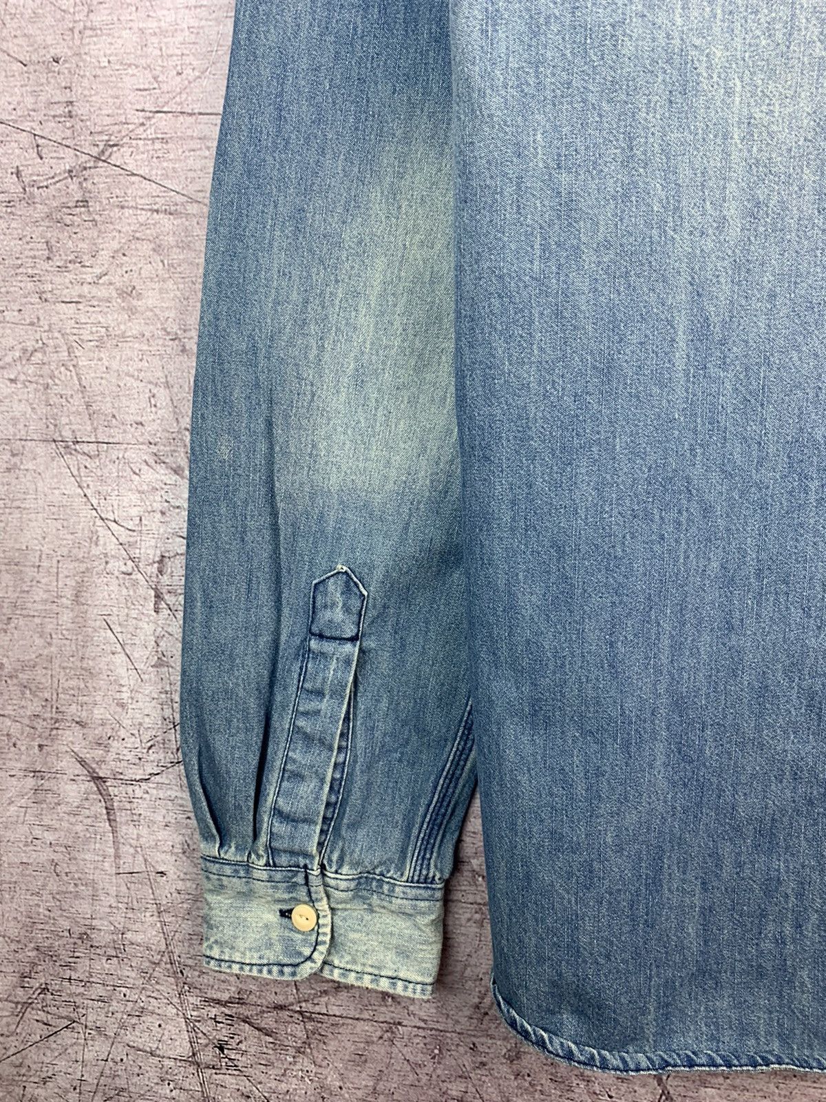 Denim & Supply Ralph Lauren Denim And Supply Ralph Lauren Distressed Denim Shirt Size US L / EU 52-54 / 3 - 10 Thumbnail