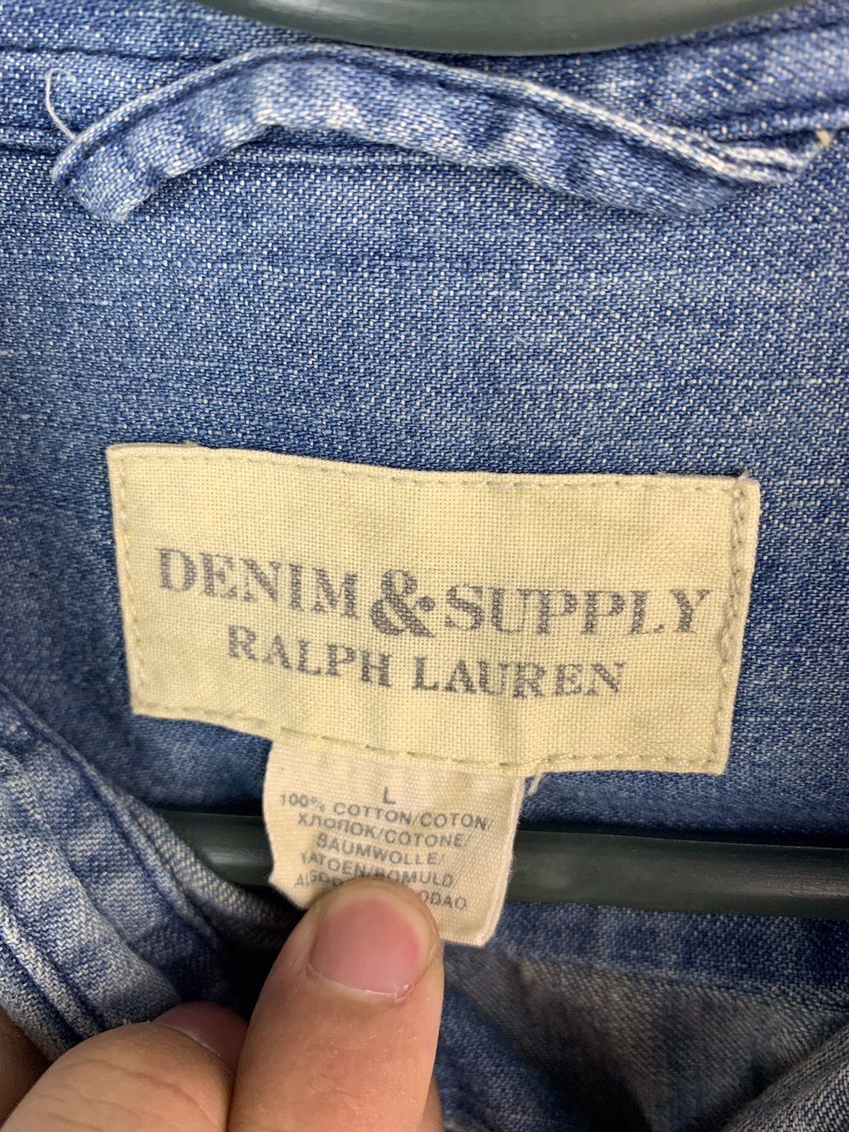 Denim & Supply Ralph Lauren Denim And Supply Ralph Lauren Distressed Denim Shirt Size US L / EU 52-54 / 3 - 12 Thumbnail