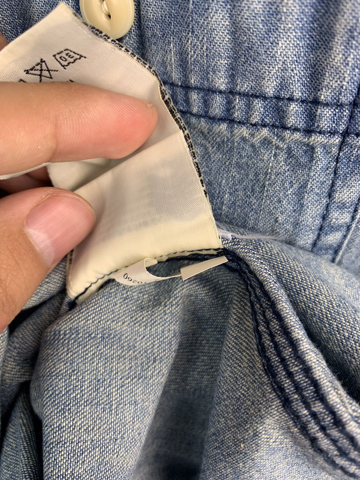 Denim & Supply Ralph Lauren Denim And Supply Ralph Lauren Distressed Denim Shirt Size US L / EU 52-54 / 3 - 7 Thumbnail