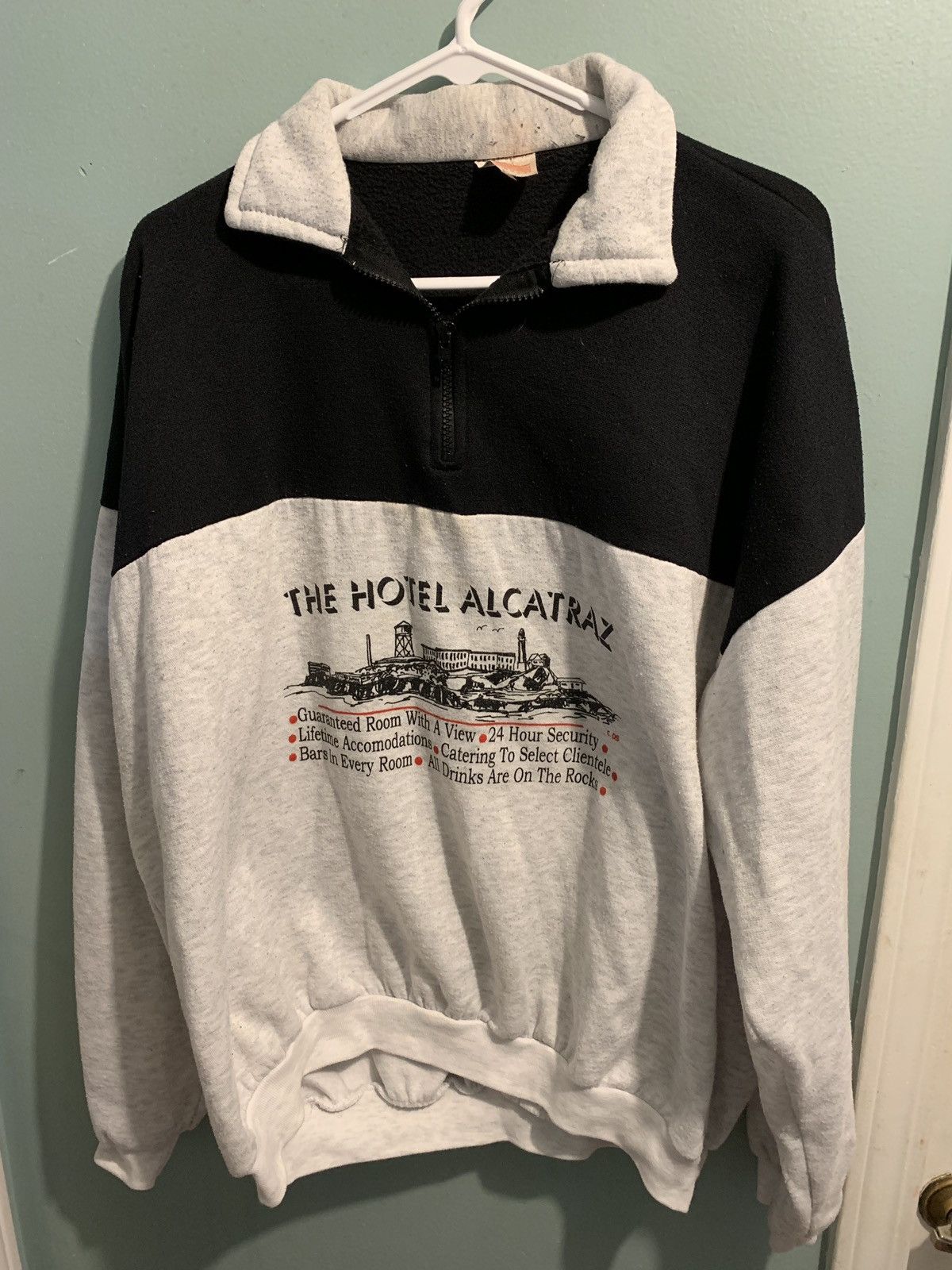 Other Vintage Alcatraz half zip sweater Size US XL / EU 56 / 4 - 1 Thumbnail