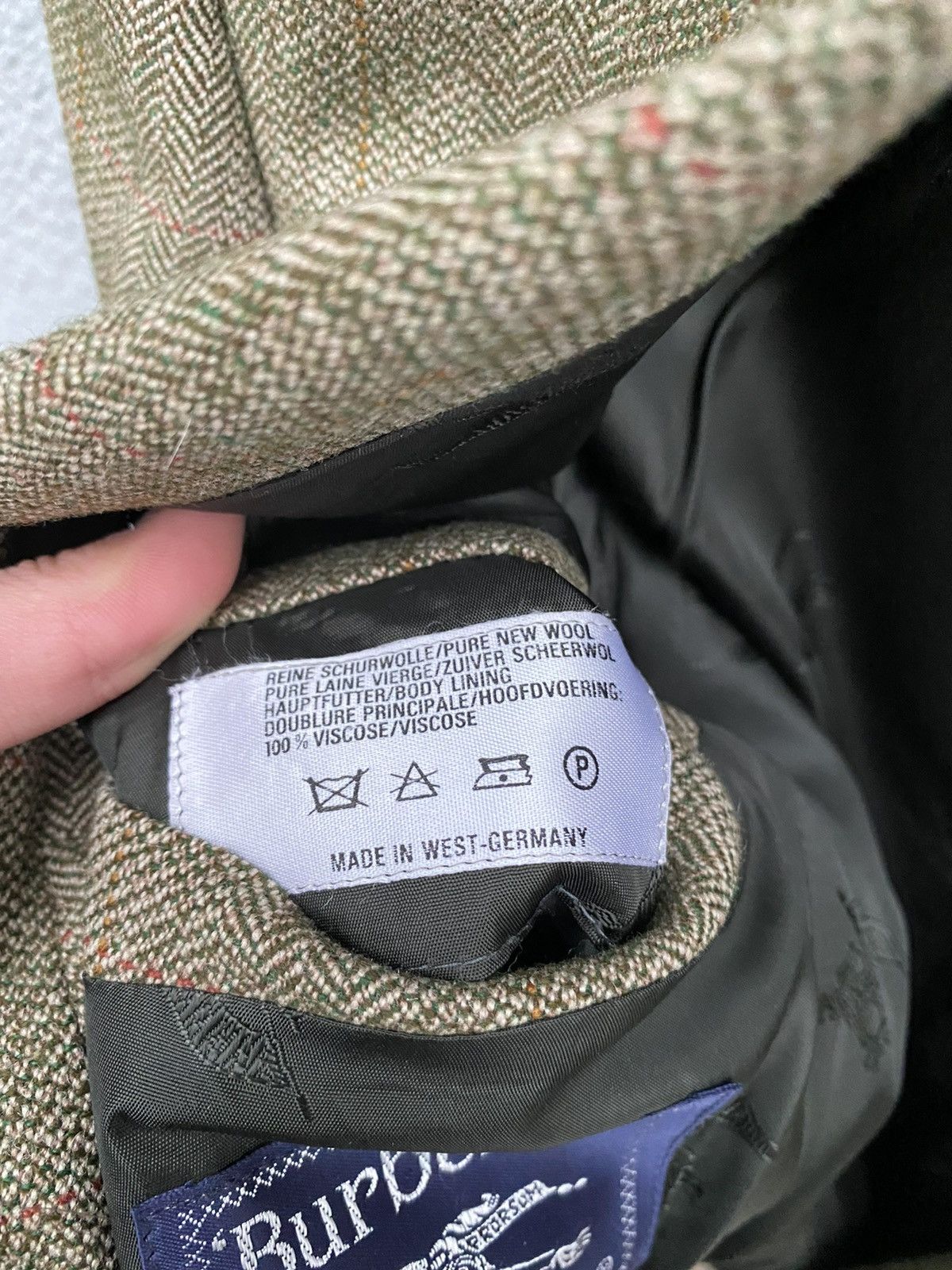 Burberry × Vintage Vintage Burberrys Wool Blazer Size US S / EU 44-46 / 1 - 8 Thumbnail