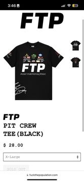 Fuck The Population Pit Crew Shirt | Grailed