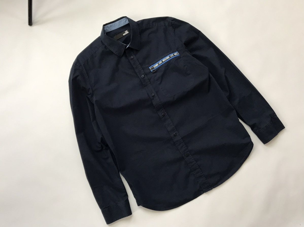 Moschino Love Moschino Zip Pocket Shirt Size US M / EU 48-50 / 2 - 2 Thumbnail