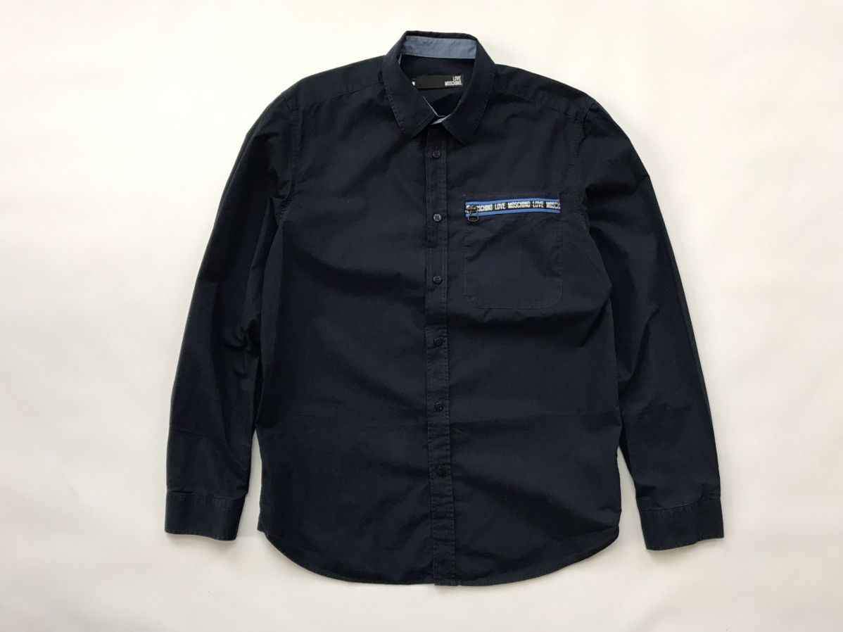 Moschino Love Moschino Zip Pocket Shirt Size US M / EU 48-50 / 2 - 1 Thumbnail