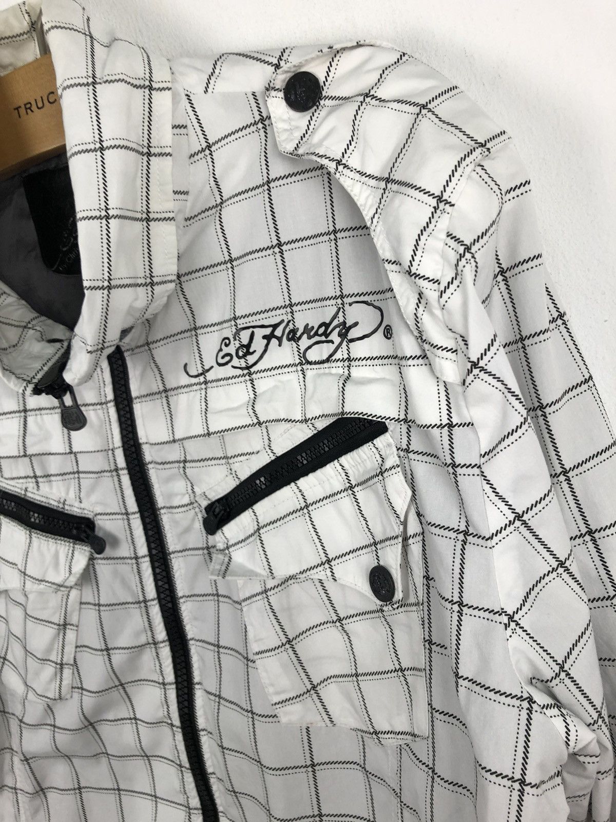 Ed Hardy Ed Hardy Skull Big Logo Jacket Size US XL / EU 56 / 4 - 3 Thumbnail
