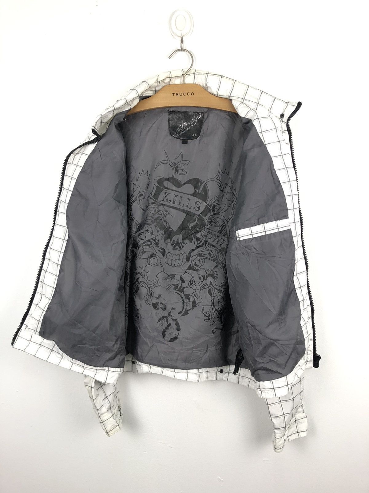 Ed Hardy Ed Hardy Skull Big Logo Jacket Size US XL / EU 56 / 4 - 5 Thumbnail