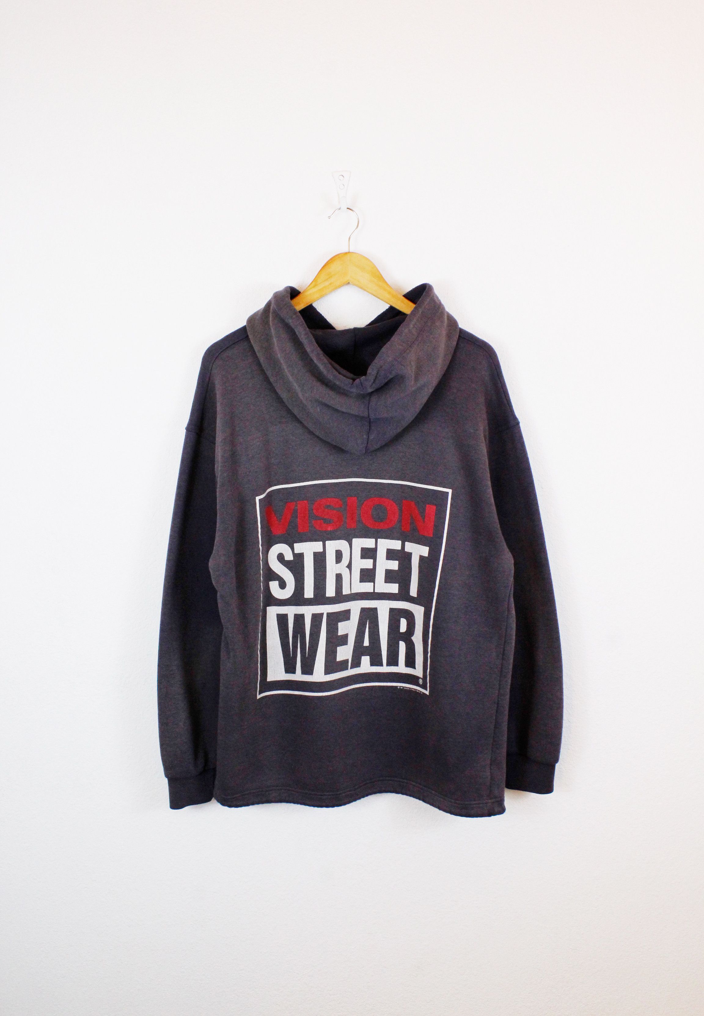 Vintage × Vision Streetwear Vintage 90s Vision Streetwear Reversible Graphic Logo Hoodie Size US L / EU 52-54 / 3 - 1 Thumbnail