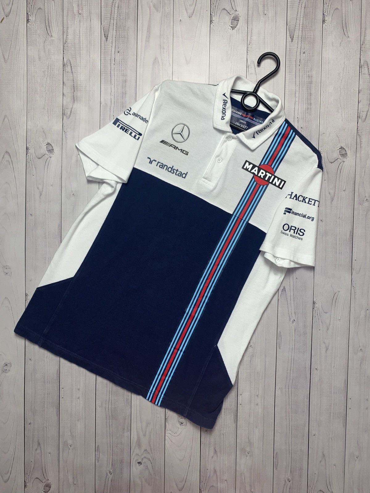 Vintage Hackett racing polo Mercedes Benz AMG size M