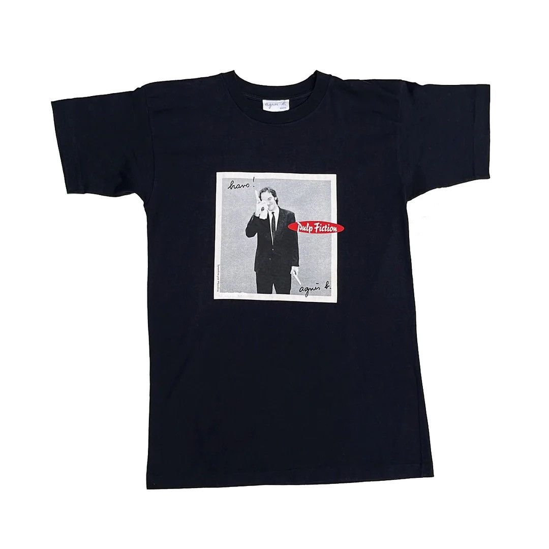 agnes b. Agnes B. 94 90s Pulp Fiction Movie Quentin Tarantino Vtg Tee Size US M / EU 48-50 / 2 - 1 Thumbnail