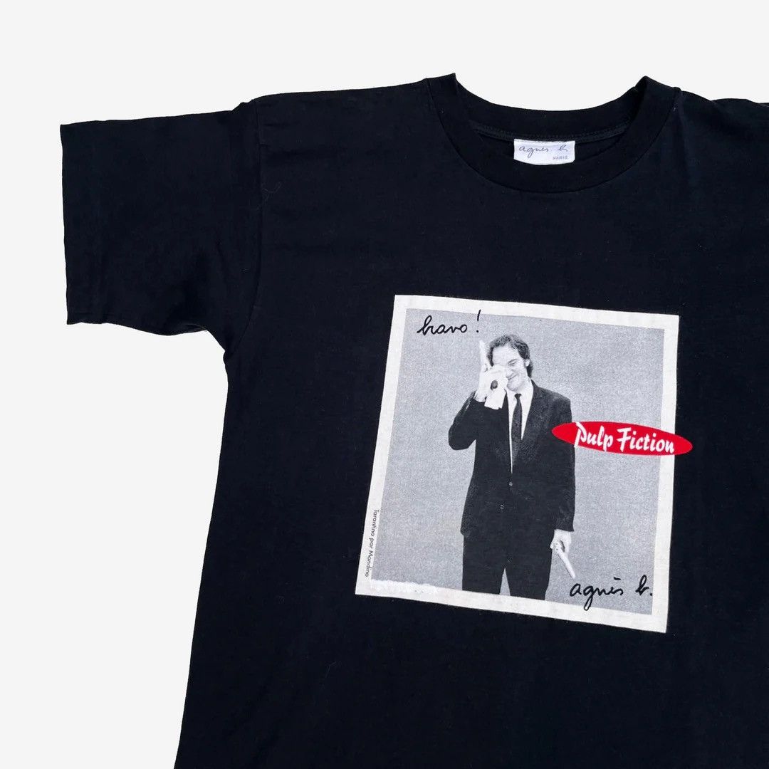 agnes b. Agnes B. 94 90s Pulp Fiction Movie Quentin Tarantino Vtg Tee Size US M / EU 48-50 / 2 - 2 Thumbnail