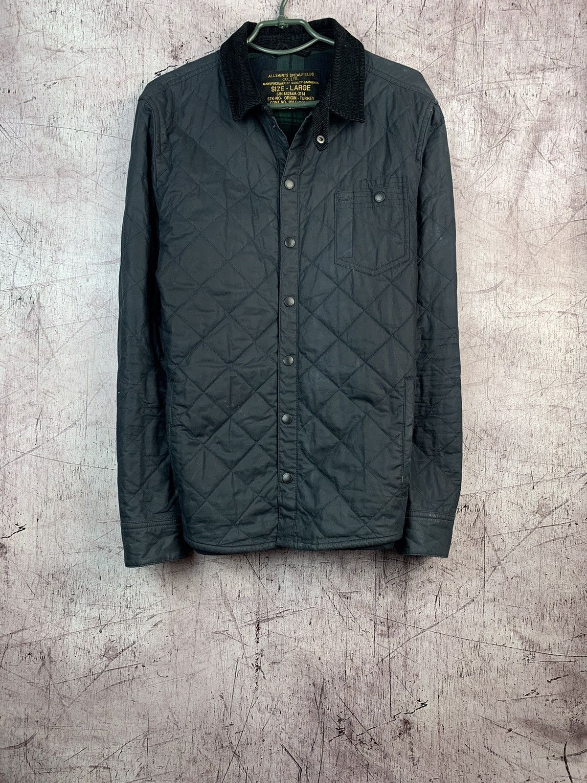 Allsaints AllSaints Mens Merritt Quilted Overshirt Jacket Size US M / EU 48-50 / 2 - 1 Thumbnail