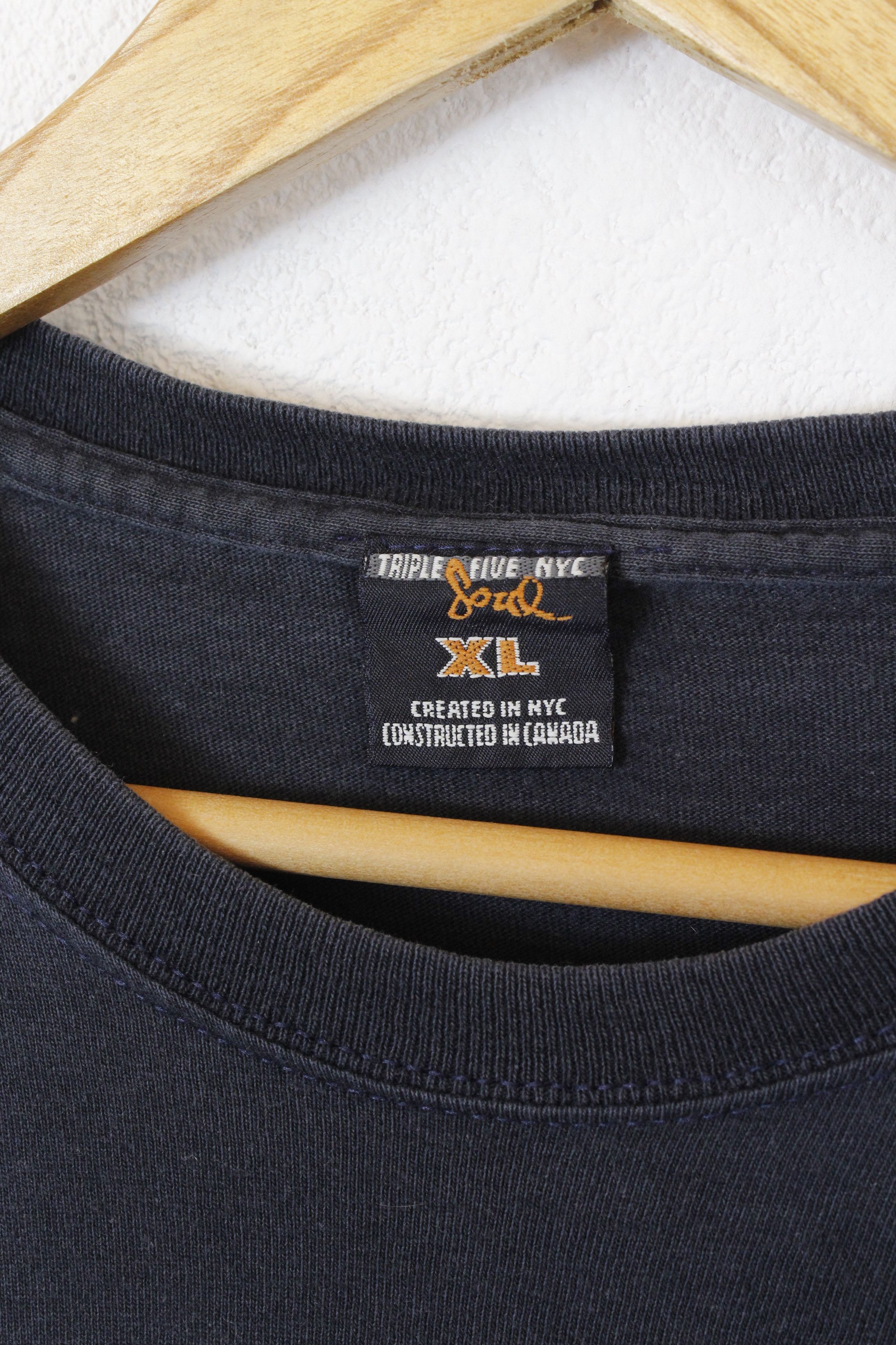 Triple 5 Soul × Vintage Vintage 90s Triple 5 Soul NYC Graphic Logo Tee T-shirts Size US XL / EU 56 / 4 - 4 Thumbnail