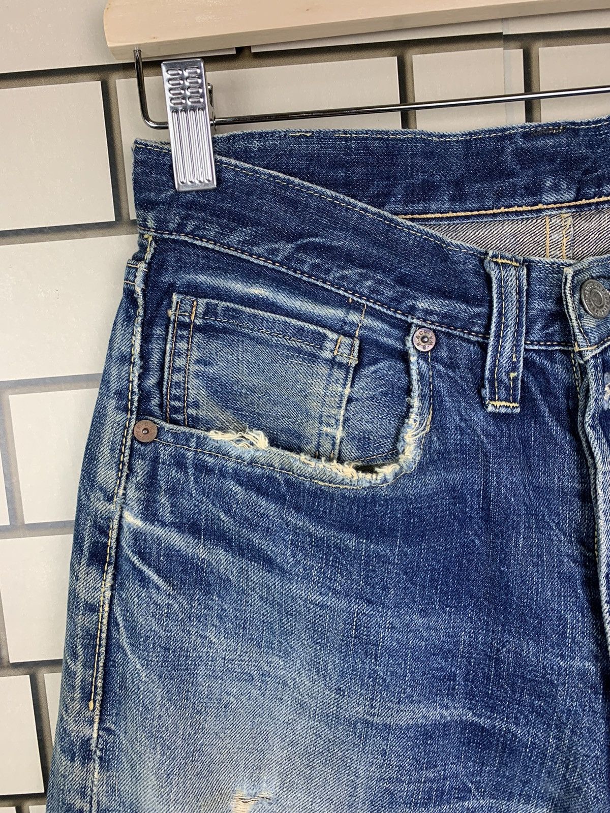 Buzz Rickson's Vintage Buzz Rickson Selvedge Distressed Denim Size US 28 / EU 44 - 10 Thumbnail