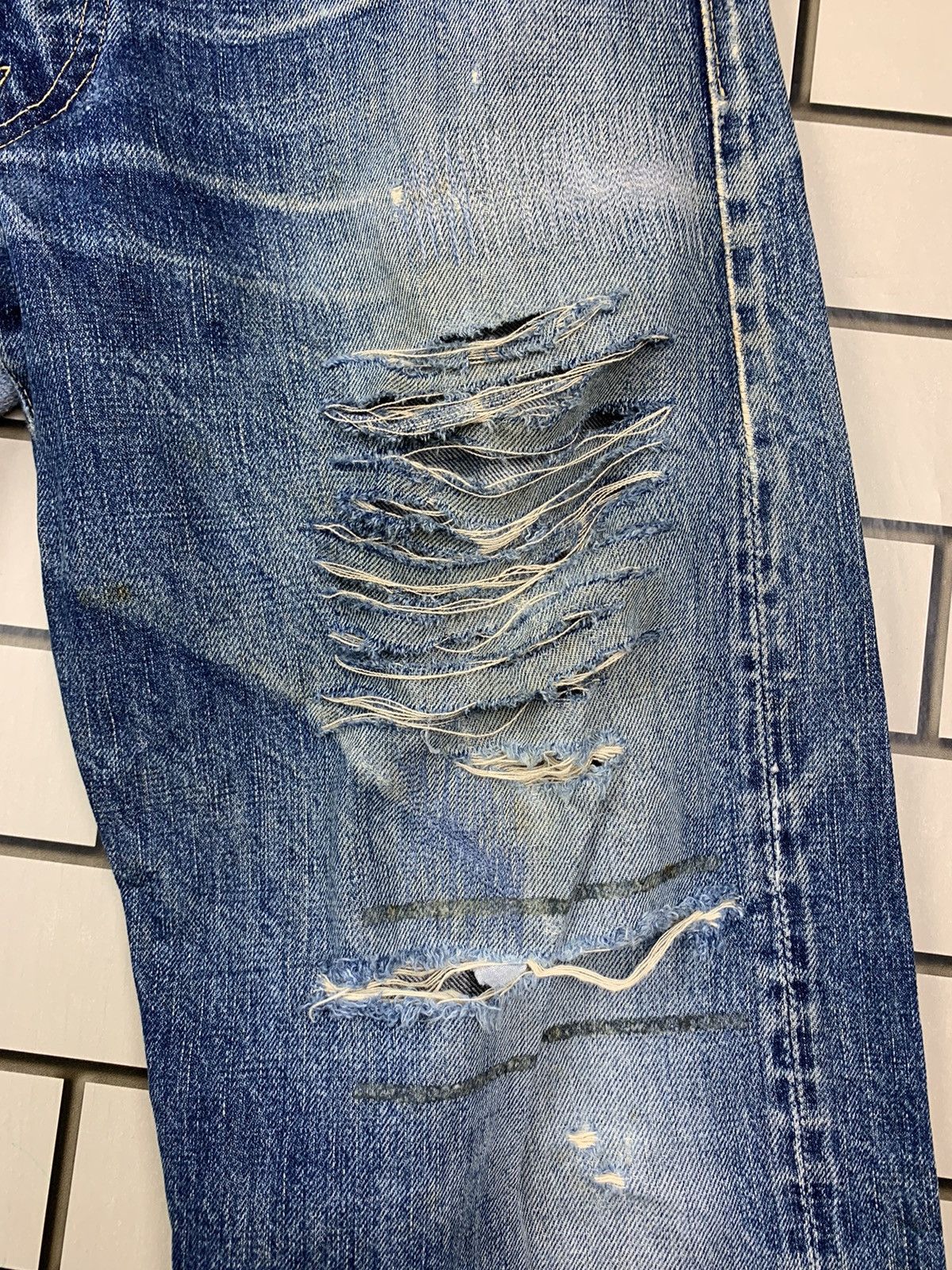 Buzz Rickson's Vintage Buzz Rickson Selvedge Distressed Denim Size US 28 / EU 44 - 7 Thumbnail