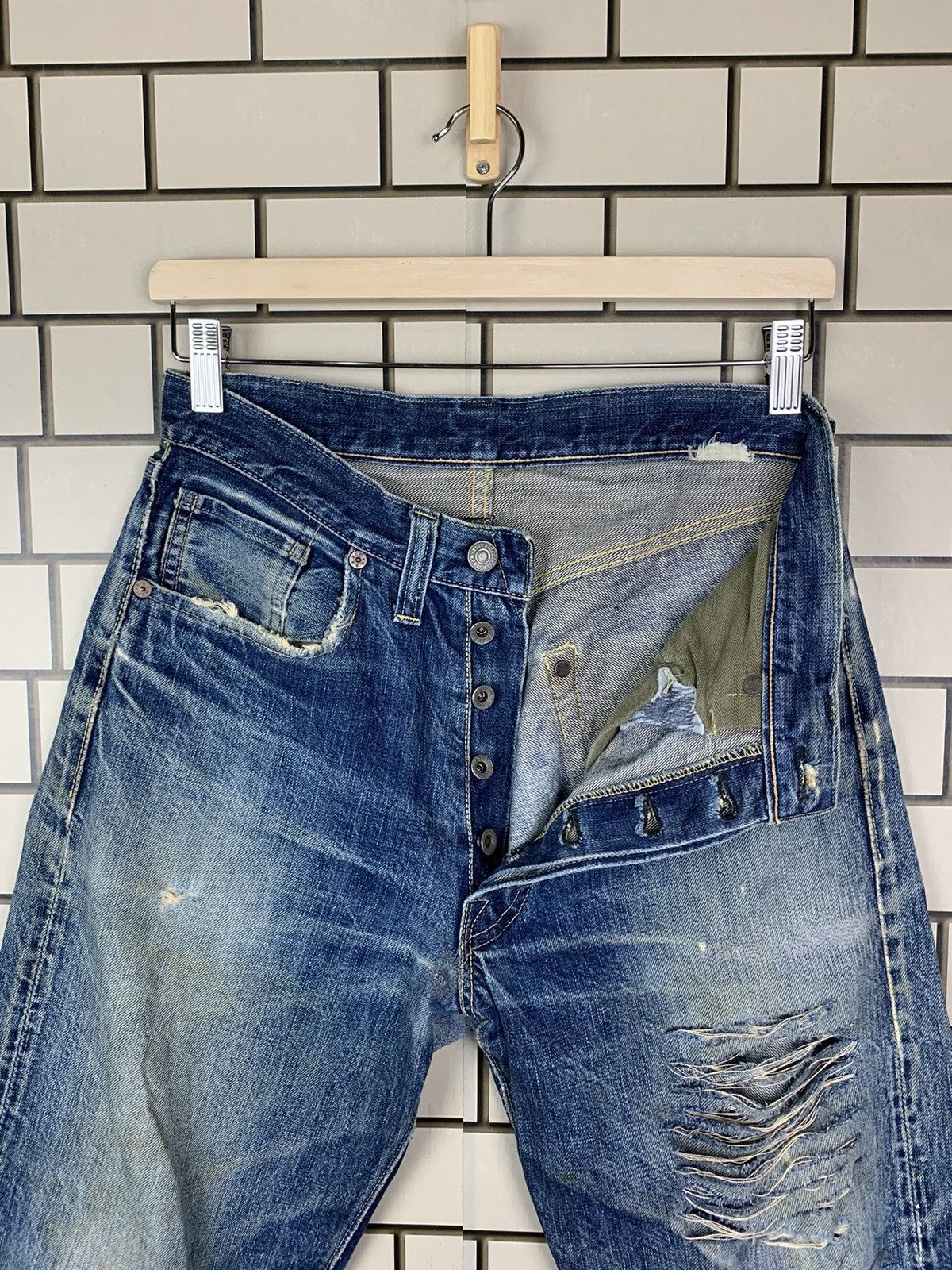 Buzz Rickson's Vintage Buzz Rickson Selvedge Distressed Denim Size US 28 / EU 44 - 12 Thumbnail