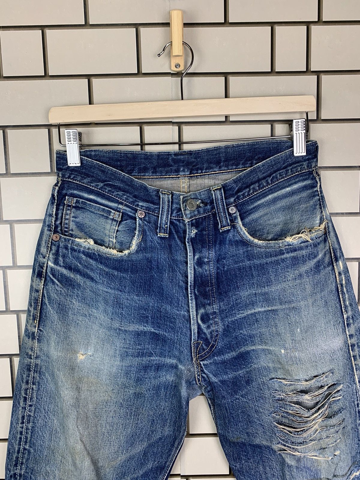 Buzz Rickson's Vintage Buzz Rickson Selvedge Distressed Denim Size US 28 / EU 44 - 3 Thumbnail