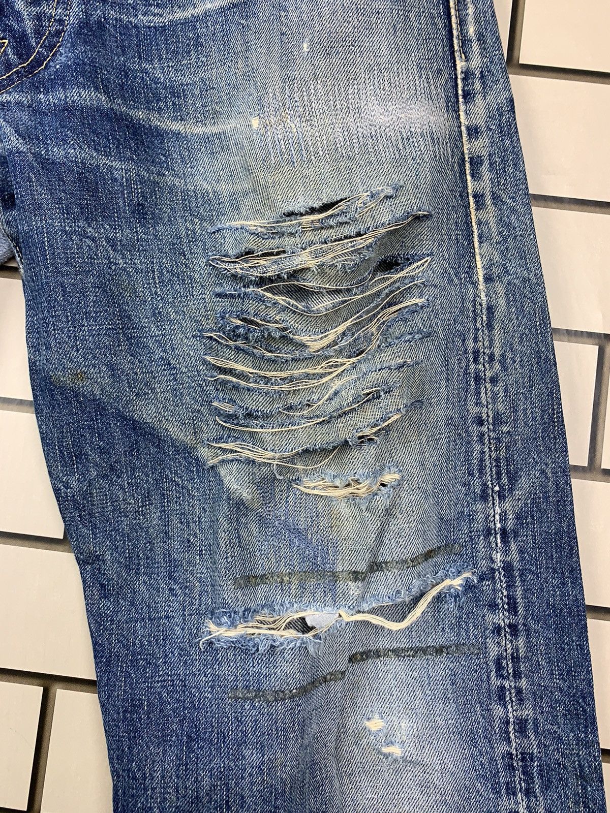 Buzz Rickson's Vintage Buzz Rickson Selvedge Distressed Denim Size US 28 / EU 44 - 8 Thumbnail